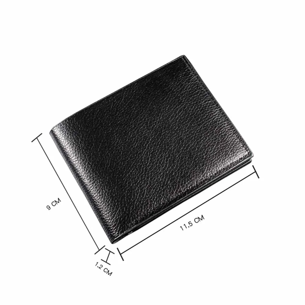 PU Leather Slim Short Wallets for Men Card Holders Ultra-thin Money Clips Luxury Designer Mini Men Wallet Driving License Holder