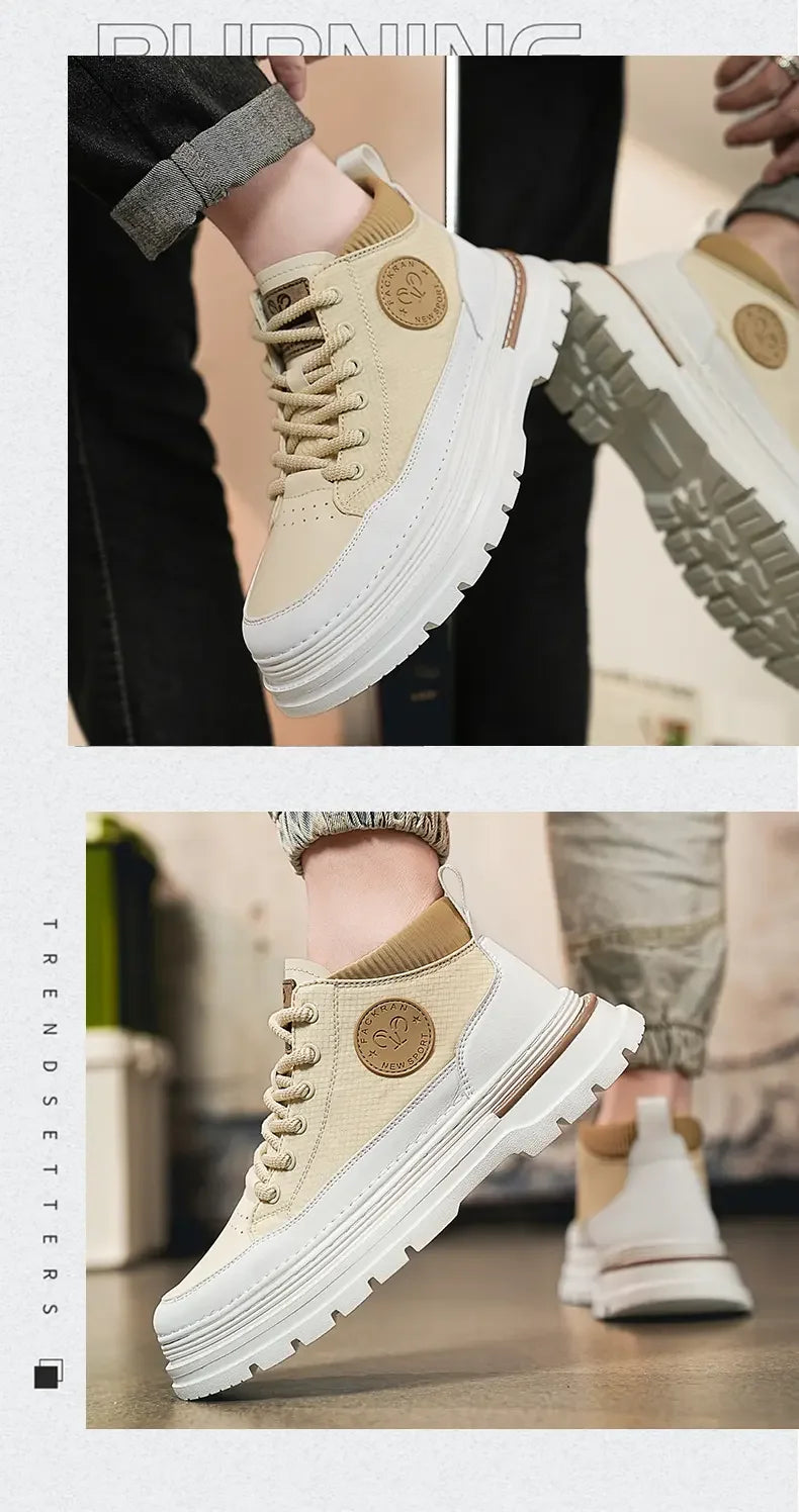 Men's Shoes 2024 Autumn and Winter New Rubber and Plastic Casual Fashion Men's Boots Warm and ComfortableBoots  Mens Boots