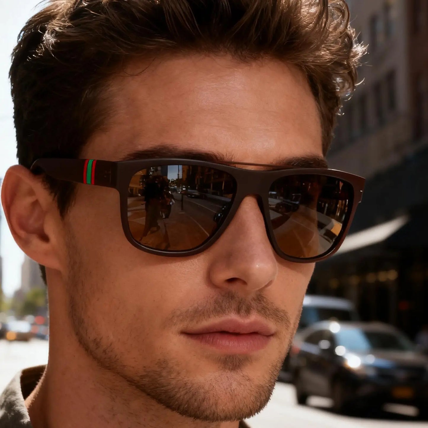Sunglasses Polarized Anti-Glare Retro Sunglasses Fashion Scooter Glasses for Men Women Fishing Running Sports Cycling Driving