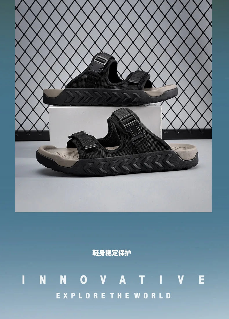 Summer Men Women Casual Sandals Couple Breathable Beach Slipper Outdoor Thick Soled Non Slip Sports Slippers for Men Big Size47