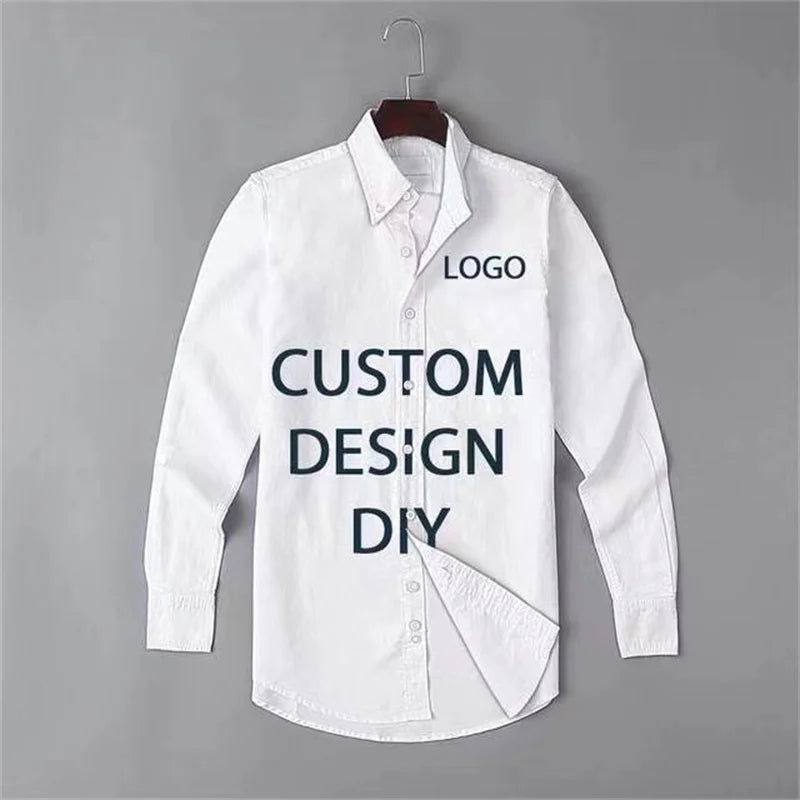 Men's shirts spring and summer long-sleeved 3D printing casual work business 2024 new shirts slim large size 6XL design sense