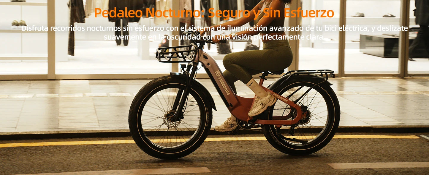 26''Fat Tire Ebike 1000W peak 48V 20Ah Removable Battery APP Control 90Mi Range GPS Tracking Electric Bike for Adults with UL/CE