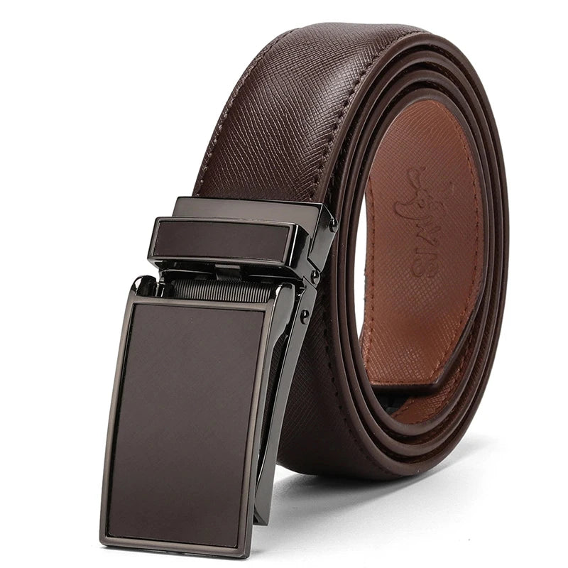 Belt Male Men's belt Genuine Leather Strap luxury brand Automatic Buckle Belts For Men Belts Cummerbunds cinturon hombre