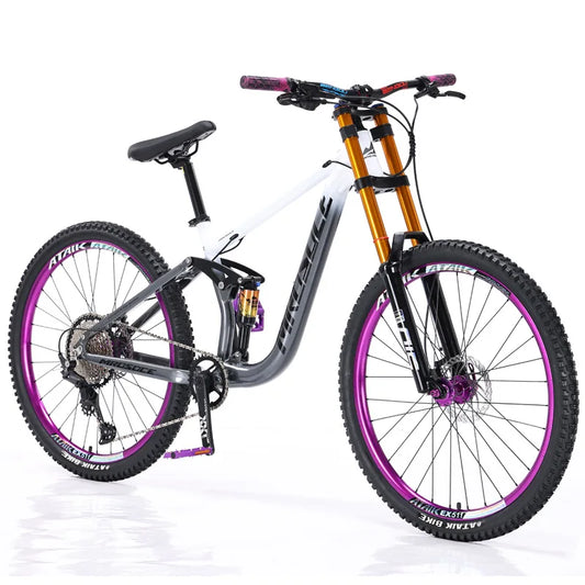 Manufacturer 26/27.5 inch downhill mountain bike aluminum alloy soft tail oil brake shock absorber mountain bicycle