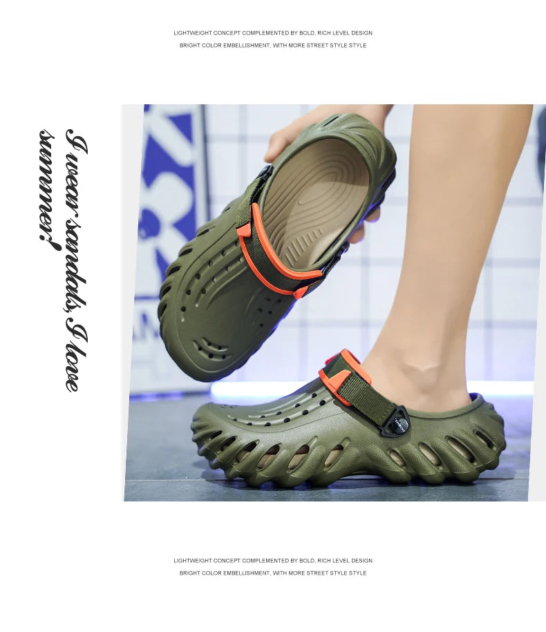 Luxury Man Sandal for Men Brand Men's Shoes 2025 White Sandals Flat Sandals Mens Soft Sandles Summer Shoes Sale Slippers Slipers