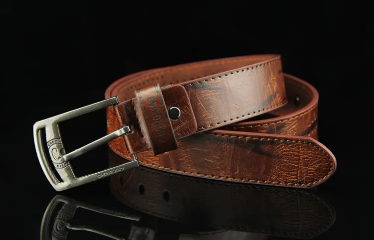 Men's Belt PU Alloy Square Buckle Business Belts Winter Pants Waistband Belts For Men Jean