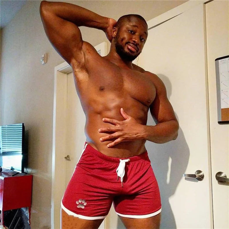 Mens Gym Fitness Shorts Bodybuilding running sports shorts Jogging Workout Male Summer Breathable Mesh Shorts men Sweatpants