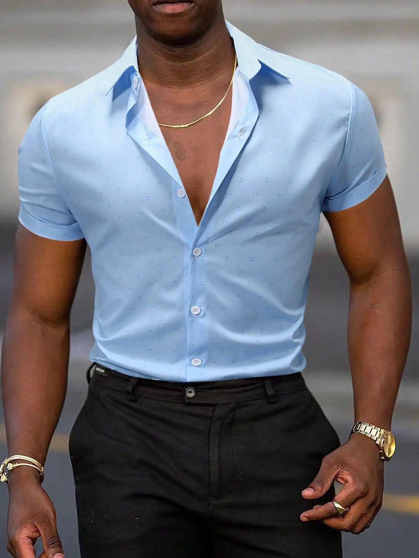 Hawaiian Shirt For Men Vacation Daily Slim Fit Tops Gym Elegant Flower Pattern Leaves Social Casual Fashion Camisa Y2k Clothing