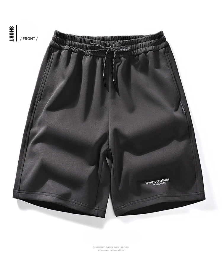 Men's Shorts Streetwear Trend Casual Loose Sporty Knees Length Shorts 2025 Summer New Fashion Stereoscopic Printed Cotton Shorts