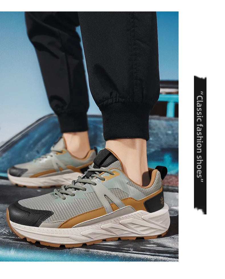 Casual Sneakers Men Low-top Breathable Sports Shoes for Men Fashion All-seasons Walking Shoes Trendy Trainers for Man 2025 New