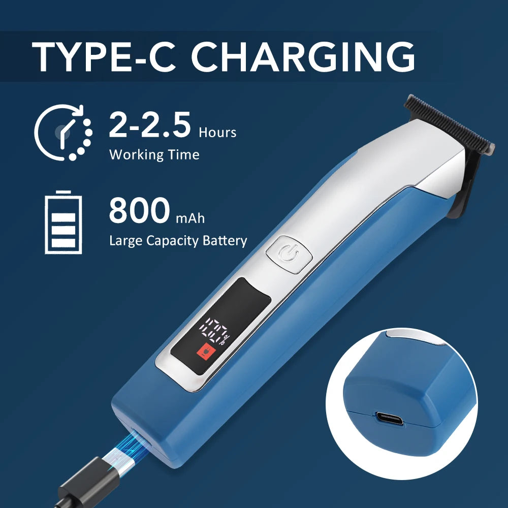 Electric Hair Clipper Men's Hair Cut Machine Wireless Trimmer Professional Clipper Machine Rechargeable Hair Cut Barber