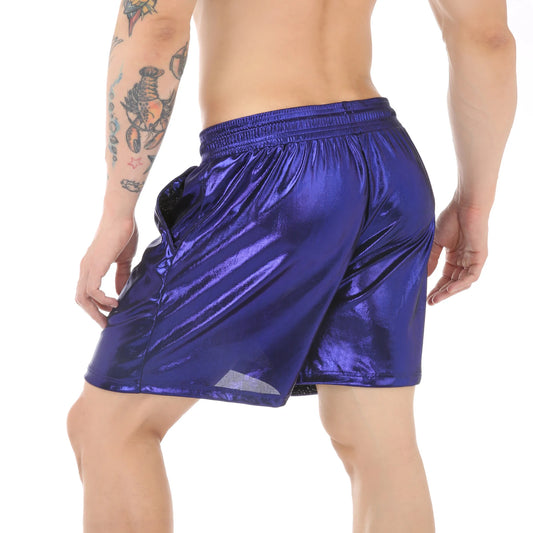 Casual Shorts Men's Running Sports Shorts Man Shiny Gym Fitness Basketbal Sportswear Ultra-thin Short Pants Jogging Sweatpants