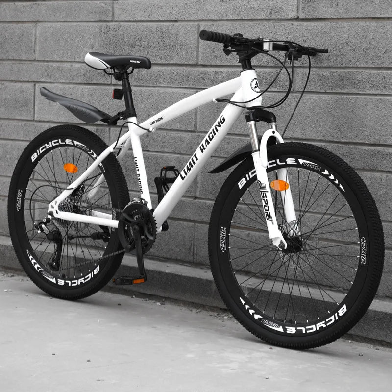 21/24/27-speed Shock Absorption Racing Bike Carbon Steel Frame Mountainbike 26 Inch Bicycle for Adults