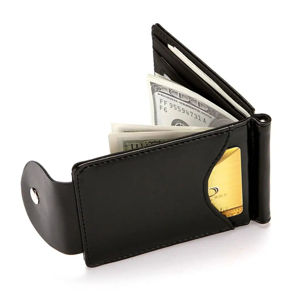Men PU Leather Wallet Card Holder Male Fashion Purse Small Hasp Money Bag Mini Vintage Slim Wallets Clutch Bags