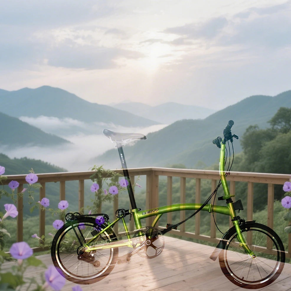 3sixty Compact 16 Inch 6Speed Folding Bicycle Durable Foldable Bike for City Riding Camping Tours Outdoor Adventures Best Seller