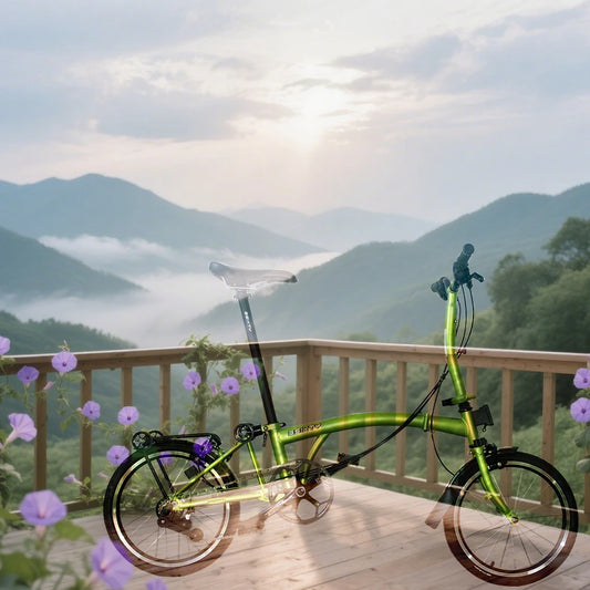 3sixty Compact 16 Inch 6Speed Folding Bicycle Durable Foldable Bike for City Riding Camping Tours Outdoor Adventures Best Seller