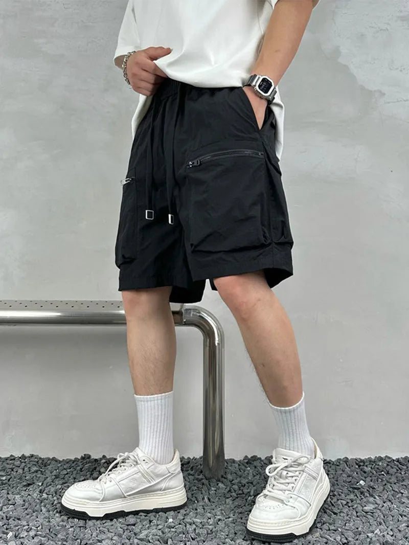 Men's Summer Casual Shorts Men Lightweight Cargo Shorts Multi-pocket Quick Dry Outdoor Hiking Overalls Male Short Pants