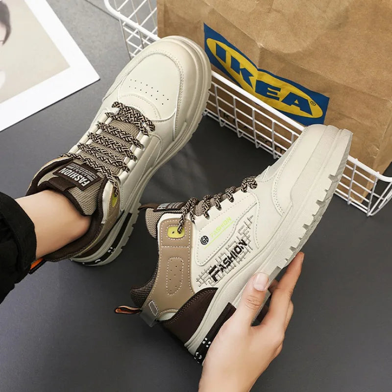 2025New Men High-top Casual Shoes Outdoor Comfort Sneakers Lightweight Man Running Sport Shoes Soft-soled Walking Zapatos Hombre