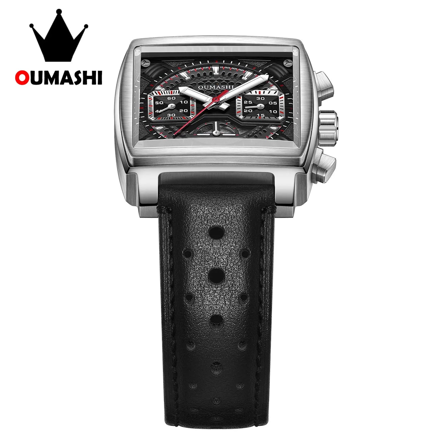 Luxury Automatic Watches for Men ETA7750 Chronograph Mechanical Style Dial Luminous Waterproof Leather strap Custom Men's Watch