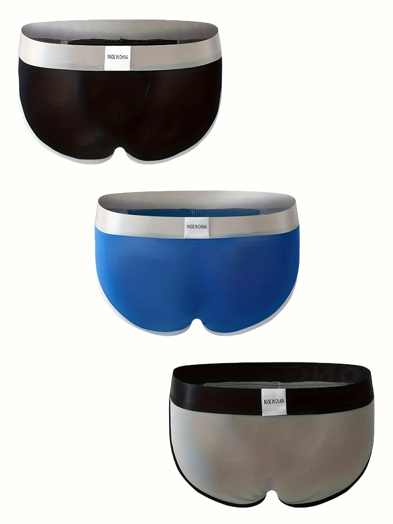 3PCSMen's underwear is fashionable, versatile, and seamless. Men's boxer shorts are casual, comfortable, and breathable