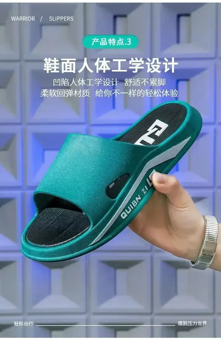 Slippers for men, outdoor, indoor, anti slip, cool, summer, non smelly feet, PVC home shoes, anti odor, bathroom, silent
