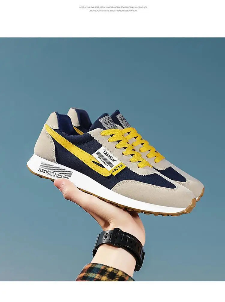 Sneakers Brand Men Shoes for Men Autumn Light Lace-up Sports Shoes Outdoor Leather Casual Shoes Man Running Shoe Tenis Masculino