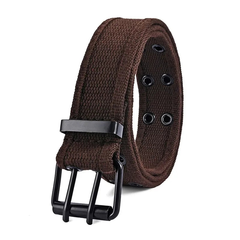 High Quality Canvas Tactical Belt For Men Metal Buckle Luxury Webbing Waistband Outdoor Sport Male Training Belts