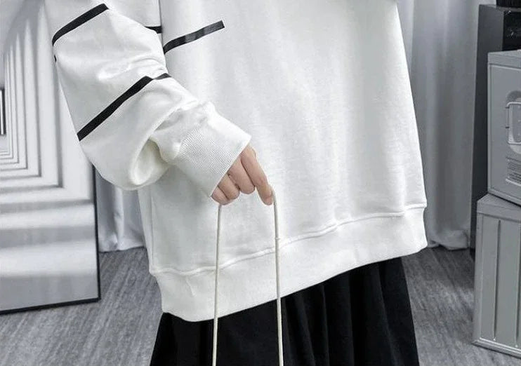 T Shirts for Men Streetwear Tops Baggy Aesthetic Male Clothes Hip Hop Stripe Regular Fit Cotton Designer Quotes Harajuku Fashion