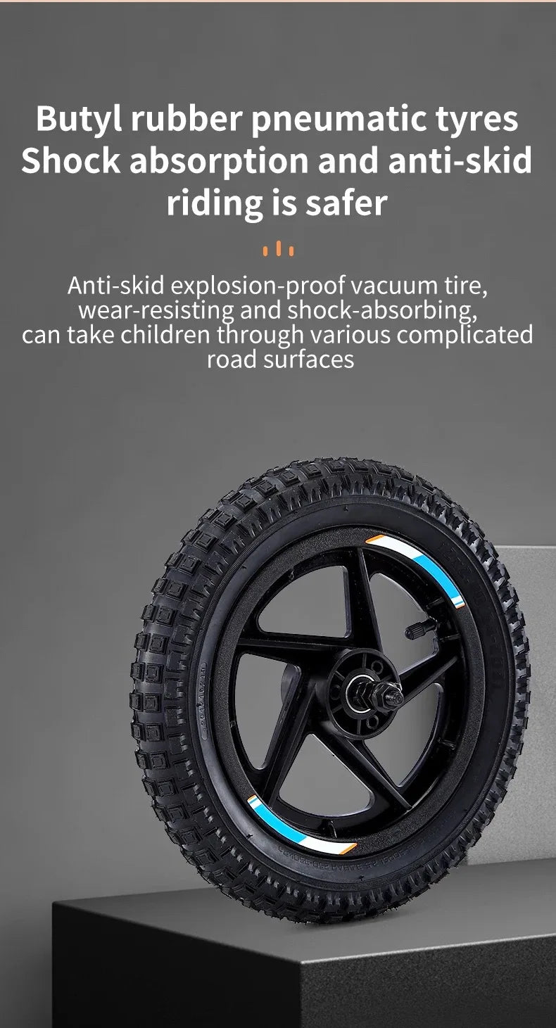 12-inch Children's Electric Bicycle Outdoor Off-road Portable Shock-absorbing Scooter