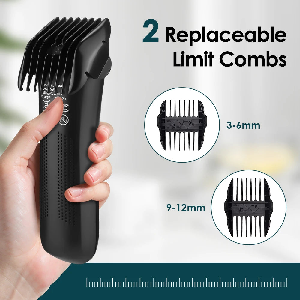 Electric Body Hair Trimmer for Men Ceramic Blade Head Pubic Ball Shaver Hair Removal Bikini Groin Trimming Clipper Beard Razor