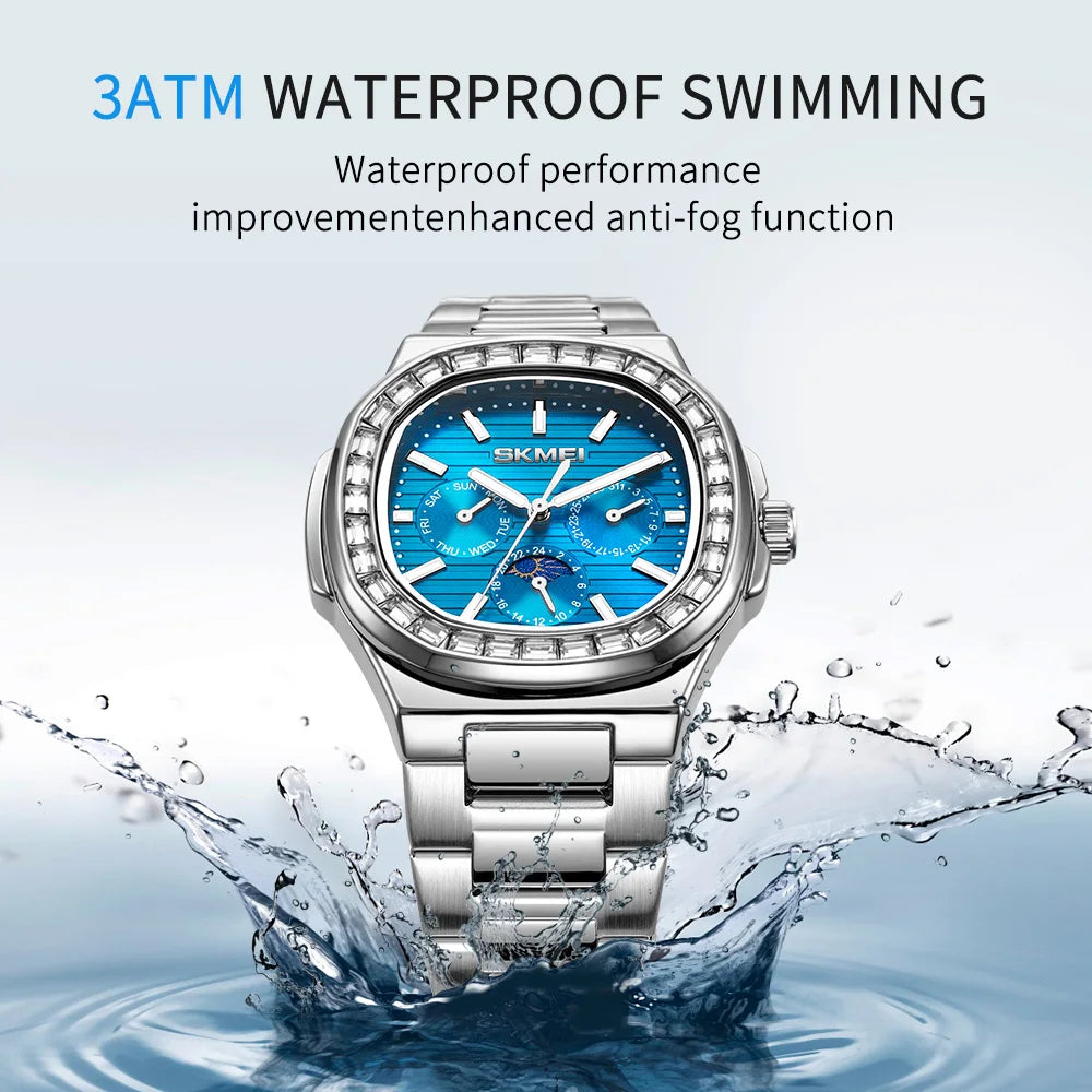 SKMEI Waterproof Wristwatches Top Brand Luxury Movement Quartz Watch For Men Women Calendar Time Clock Male Watches Reloj Hombre