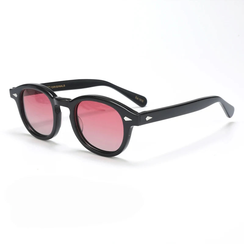 Men's Sunglasses Woman Johnny Depp Polarized Sun Glasses Acetate Frame Luxury Brand Vintage Driver's Shade