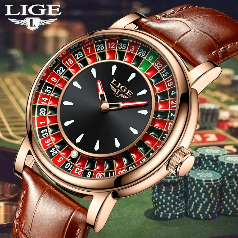 LIGE Top brand luxury watches mens 2025 Featured Gift waterproof quartz wristwatch fashion watches for men relogios masculino