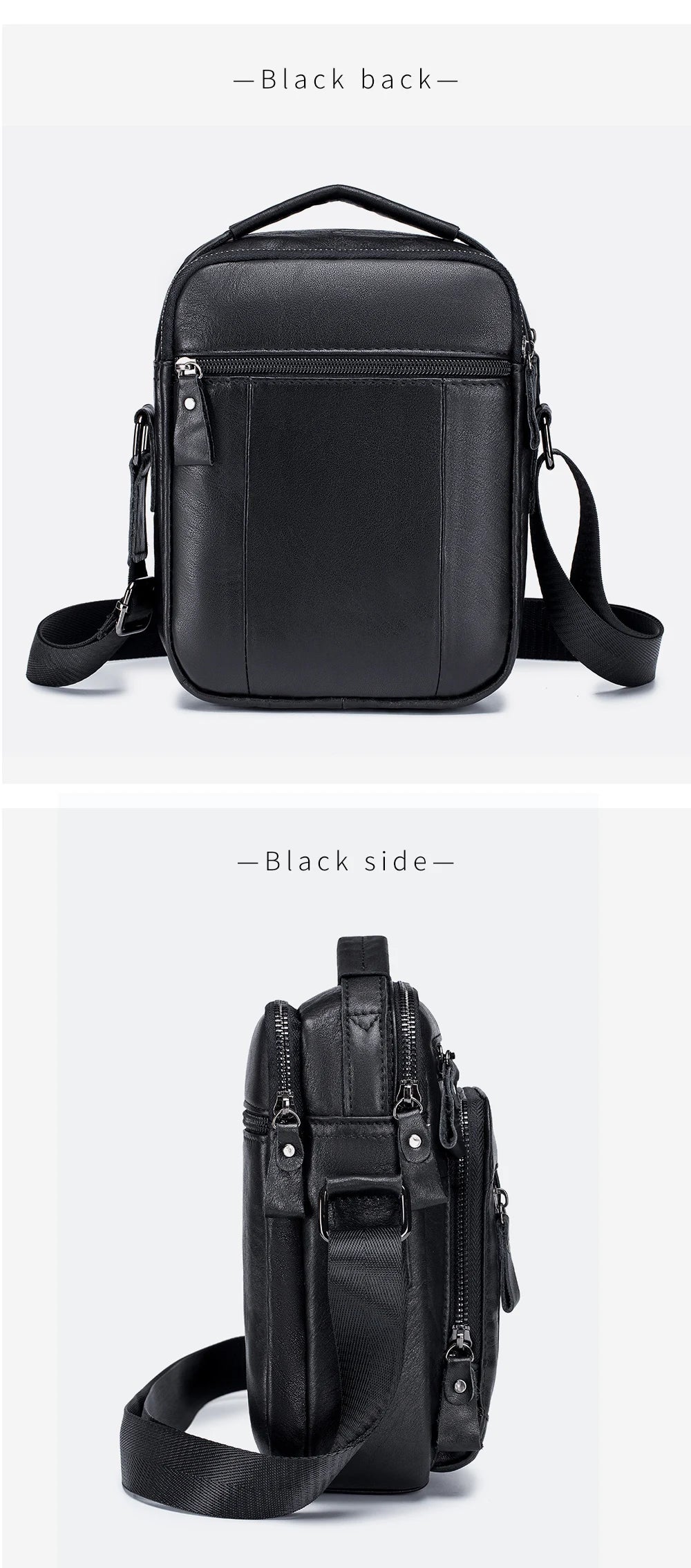 Brand 100% Genuine Leather Men's Shoulder Bags Messenger Bag for Men Crossbody Bags new Small Man Designer Handbag Bolso Male