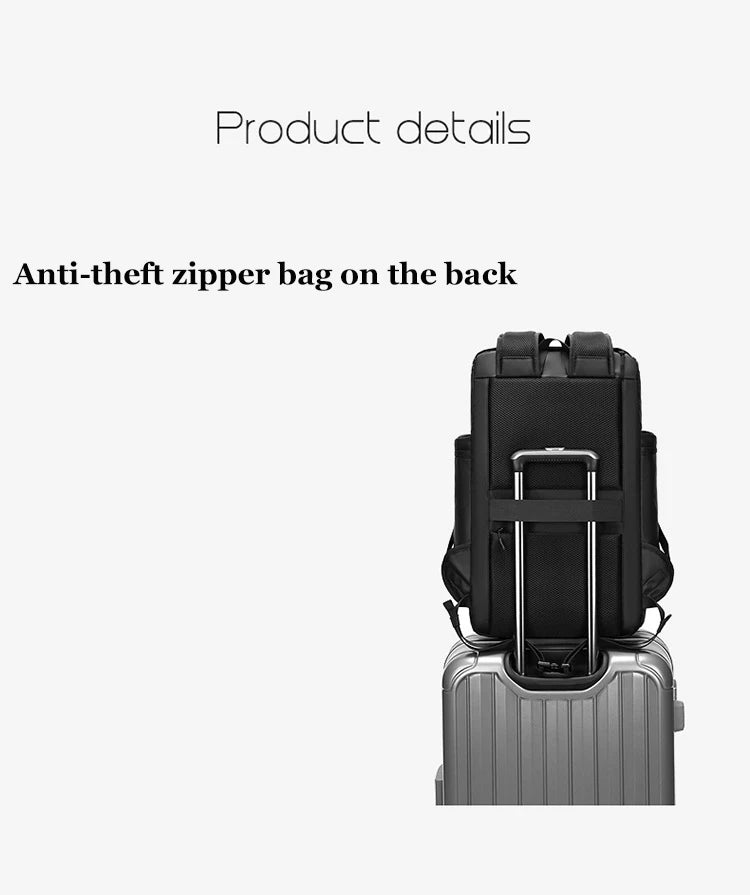 Men travel backpack large capacity trekking Backpack Business 17 Inch Laptop Backpack 50L Hiking fashion Backpack With shoe bag