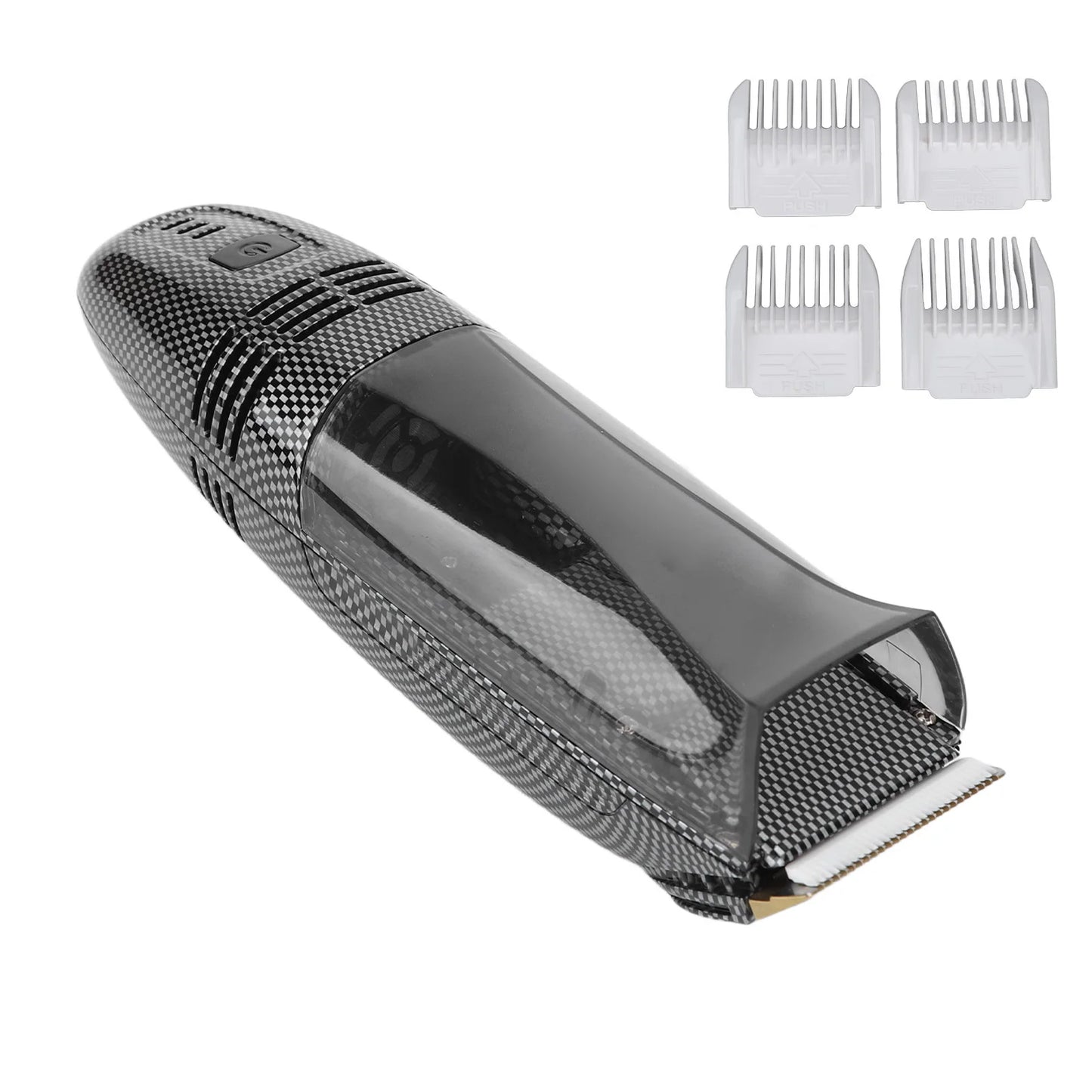 Men Hair Groomer Hair Trimmer USB Charging  Automatic Hair Suction Electric Hair Clipper with 4 Combs for Men Home