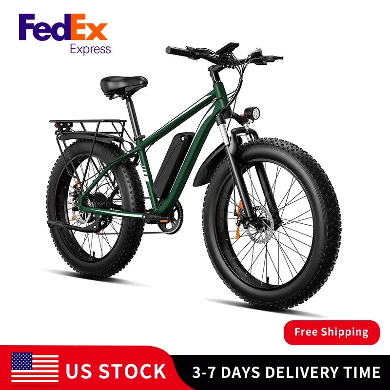 Wholesale off Road 26 Inch Fat Electric Electronic Pedal Assist Cross Trek Bike 1500w Import Bicycle From China