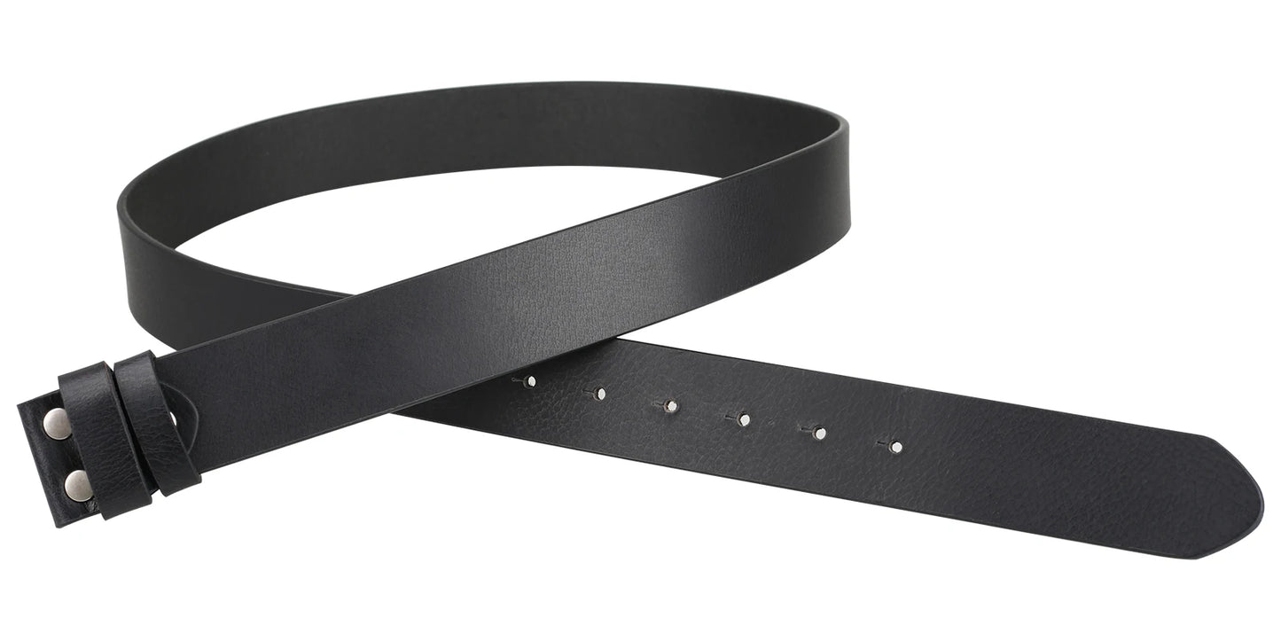 No Buckle Genuine Leather Belts for Men Retro High Quality Width 3.8CM Fashion Cowskin
