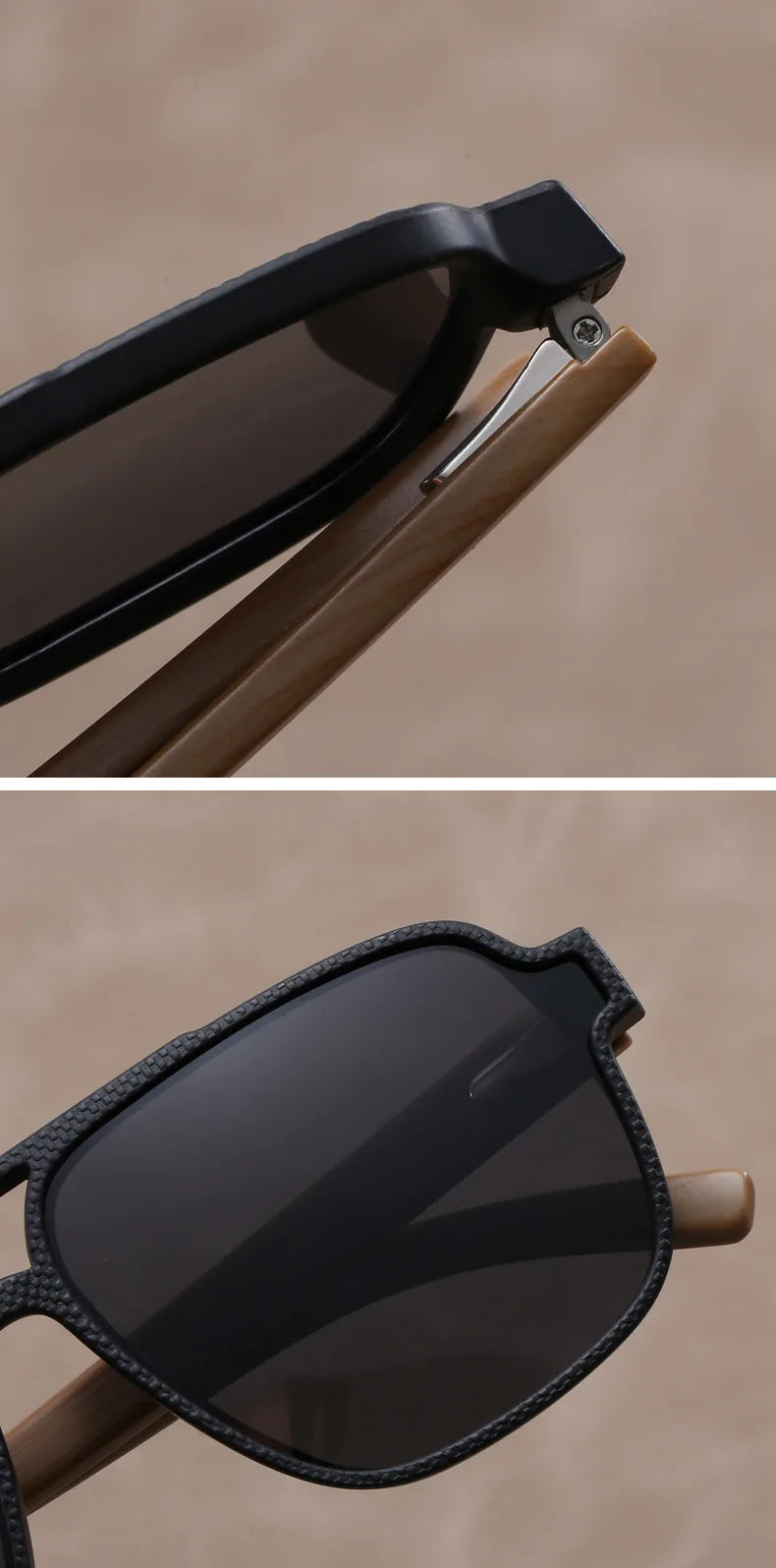 Wood Grain Sunglasses for Men Wood Grain Sun Glasses Man Eyeglasses Polarizing Glasses UV Protection Eyewear
