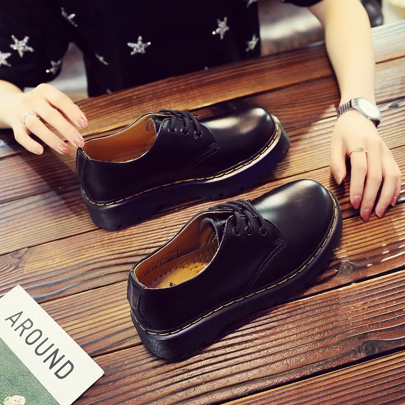 New men and women boots American British platform thick-soled low-cut men shoes non-slip wear-resistant outdoor casual shoes 45