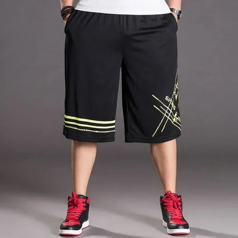 Male Short Pants Basketball Long Quick Dry Men's Shorts Training Bermuda Essential Fashion With Korean Style Stylish Clothing