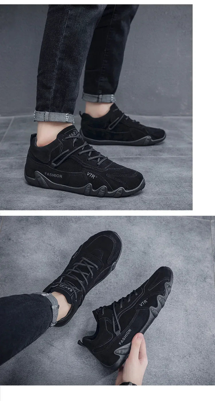 2025 new men shoes breathable non slip work shoes for male fashion sneakers outdoor walking flats skateboard sneakers
