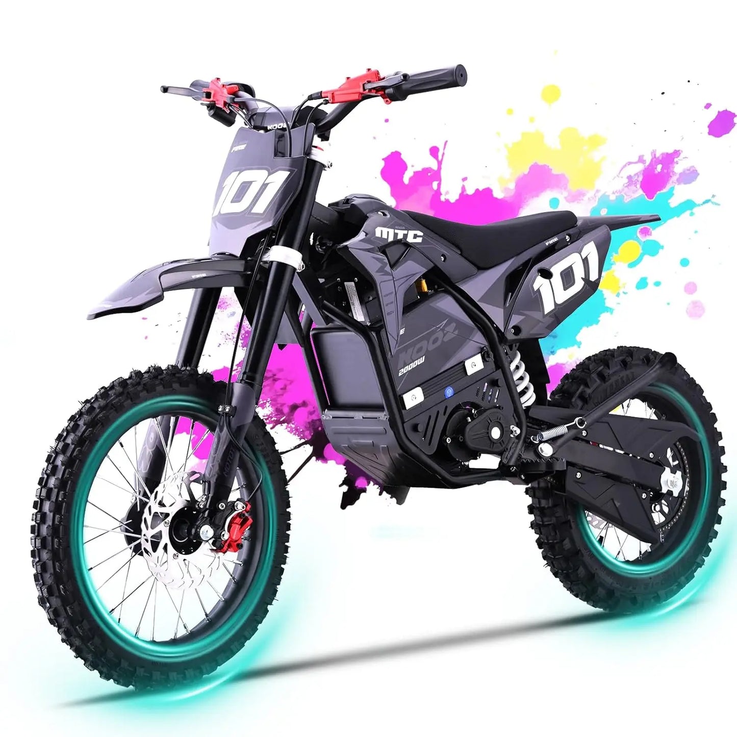 HP115E 40MPH 60V 3000W Electric Dirt Bike for Teens, Electric Motorcycle Ebike with L-ion Battery, 14"/12" Tires,, Customized