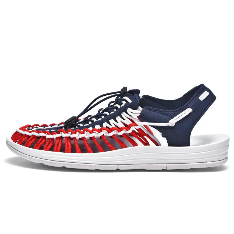 2025 Summer Men Sandals Genuine Leather Mens Casual Shoes Outdoor Men Leather Sandals for Men Beach Shoes Roman mens Shoes