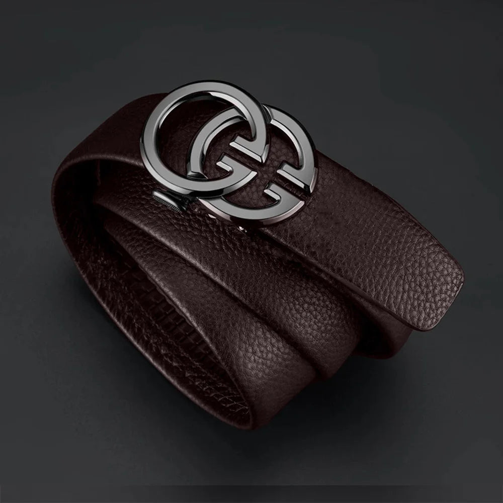 Luxury Brand Famous Genuine Leather Male Belts Business Men Belts for Pants Jeans Strap High Quality Designers Double G Buckle