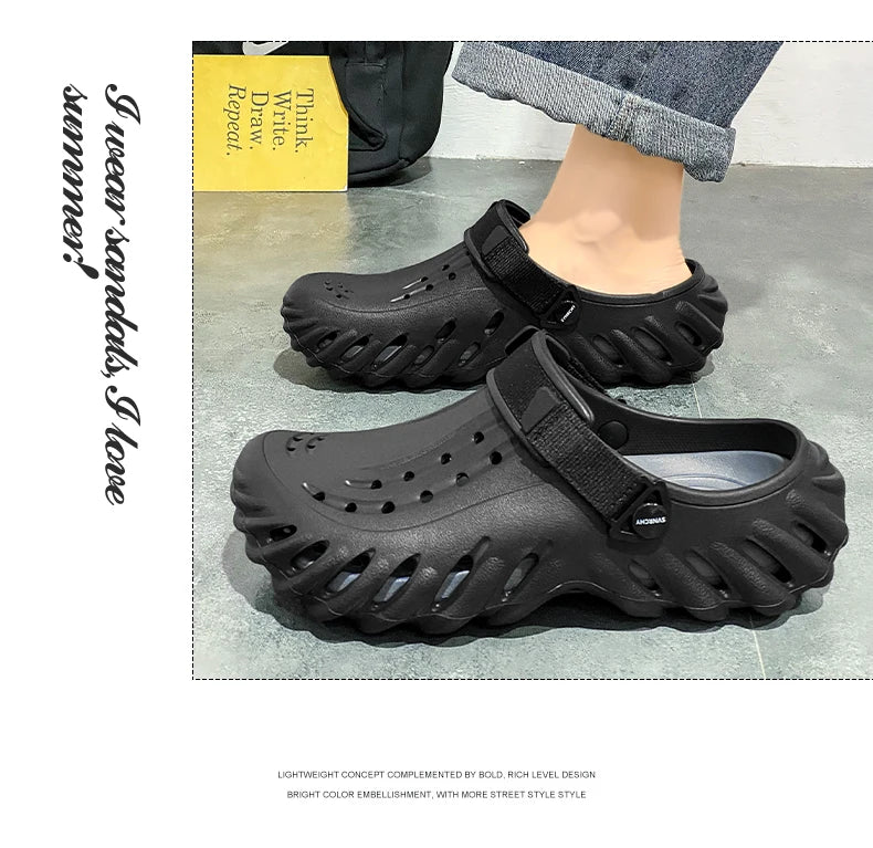 Luxury Man Sandal for Men Brand Men's Shoes 2025 White Sandals Flat Sandals Mens Soft Sandles Summer Shoes Sale Slippers Slipers