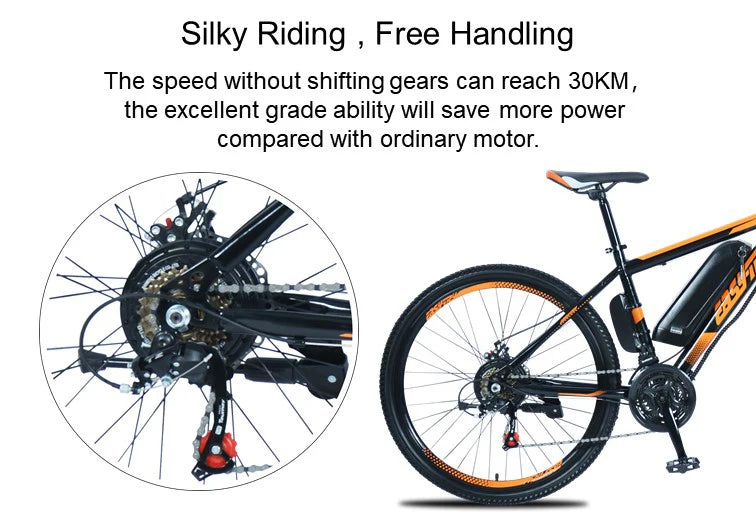 Electric Mountain Bike Electric Bicycle New Design China Factory E Bike 48v 750w 26 Inch Steel Lithium Battery Rear Hub Motor