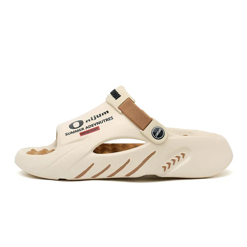 Slippers for Men Sandals 2024 Trending Mens Sandals Genuine Leather Men's Summer Shoes Men Sandel Men's Casual Sandal Slipers