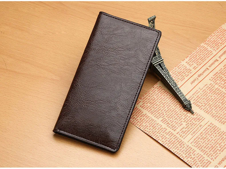 Mens Long Section Wallet Fashion Lightweight Soft PU Leather Mens Horizontal Multifunctional Wallet cartera mujer pURSE