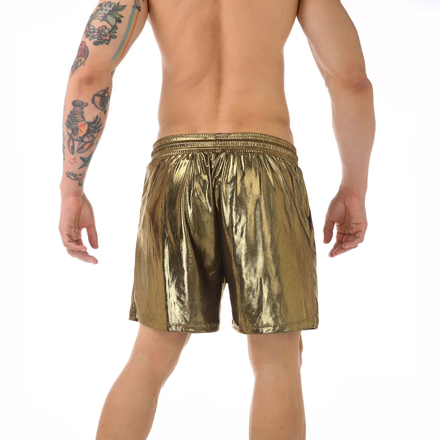 Casual Shorts Men's Running Sports Shorts Man Shiny Gym Fitness Basketbal Sportswear Ultra-thin Short Pants Jogging Sweatpants